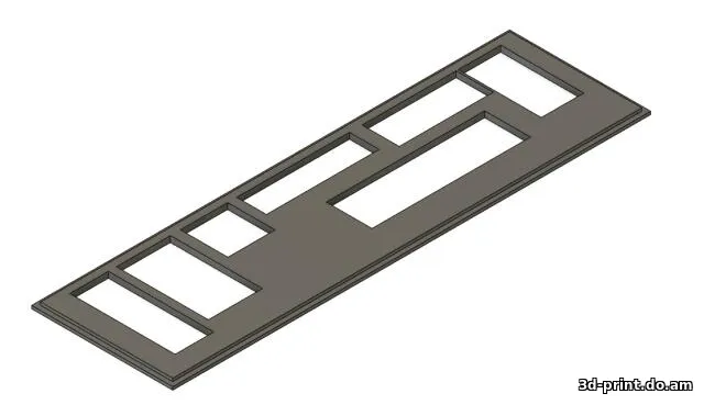 3D-модель "Заглушка на материнку GA-H61M-S2PV"