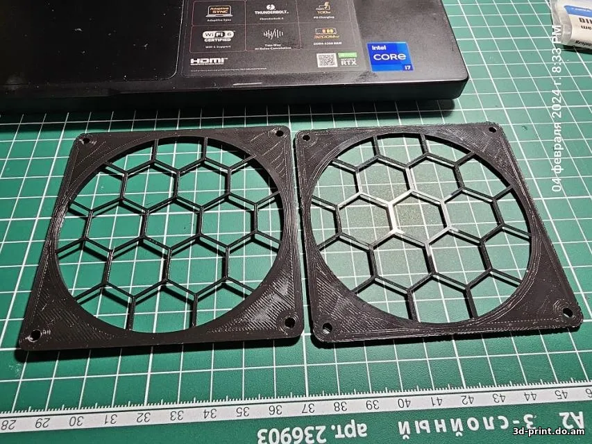 3D-модель "Решётка кулера 92х2 мм"