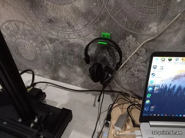 3D-модель "Держатель для наушников 45*25*30" 3D-модель "Держатель для наушников 45*25*30"