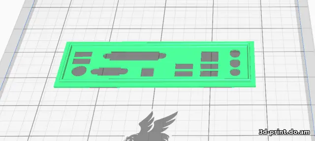 3D-модель "Заглушка от материнской платы GA-P67-DS3-B3"