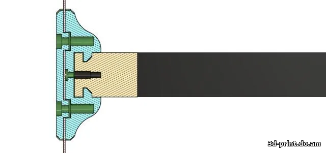 3D-модель "Кронштейн/Подвес для ноутбука 15""