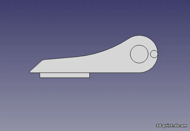 3D-модель "Ножка клавиатуры a4tech gr-152 и других подобных"