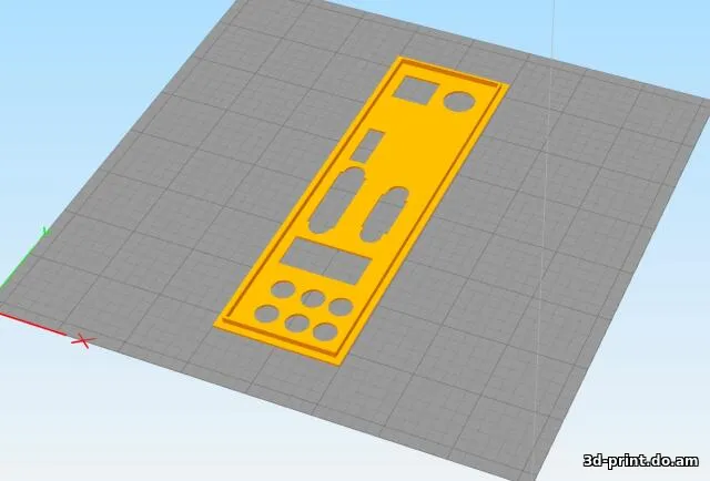 3D-модель "Задняя планка MSI H61M-E33"