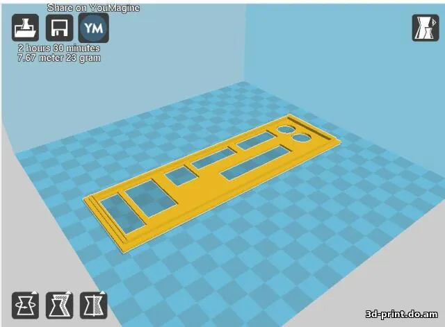 3D-модель "Заглушка на ASUS P5GC-MX"
