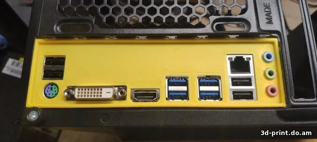 3D-модель "GIGABYTE B450M DS3H IO Shield. Заглушка на материнскую плату"