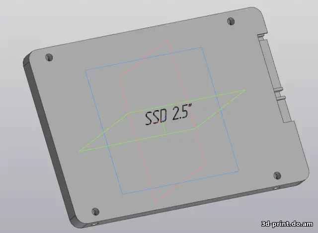 3D-модель "Модель SSD/HDD 2.5" 7inc"