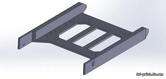 3D-модель "Салазки для жёсткого диска 3.5"/2.5" в корпус Zalman N3"