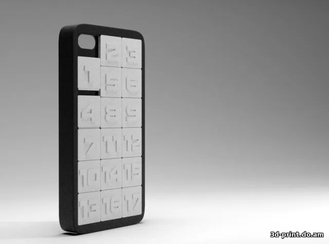 3D-модель "Чехол для iphone4 с пятнашками"