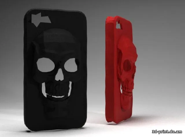 3D-модель "Чехол череп для Iphone 4"