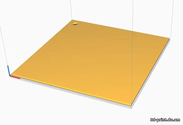 3D-модель "Коврик для компьютерной Мышки.Размеры 207x207x3.2 мм"