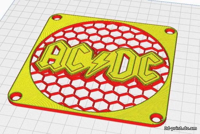 3D-модель "Защитная/декоративная крышка на лопасти кулера"