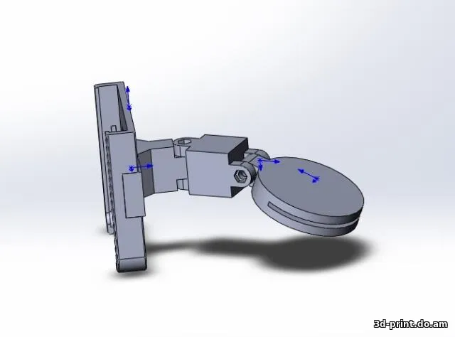 3D-модель "Двух осевое крепление для 5S в машину"