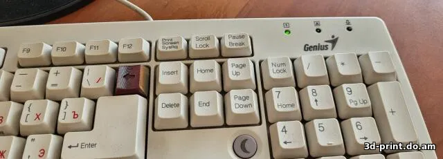 3D-модель "Кнопка Backspace для клавиатуры Genius"