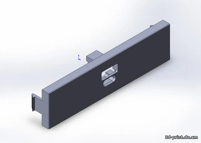 3D-модель "Заглушка для ПК вместо флоппи дисковода с модулем быстрой зарядки"