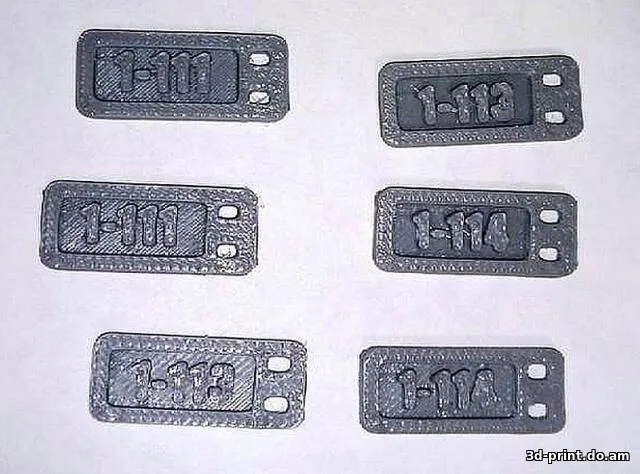 3D-модель "Бирки для кабеля"