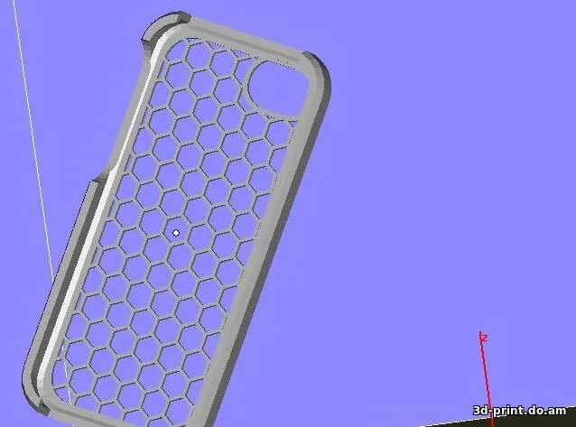 3D-модель "Чехол соты iPhone5"
