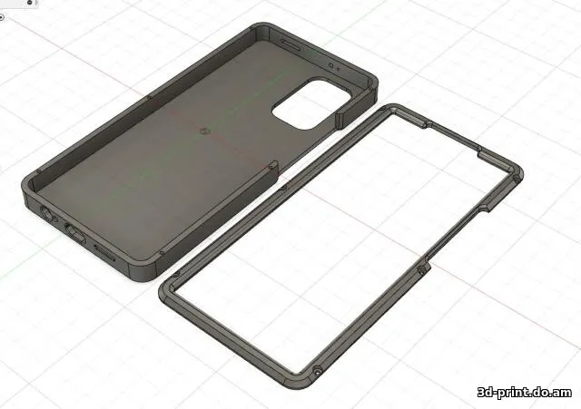 3D-модель "Противоударный кейс (чехол) для телефона Redmi 10S"