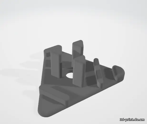 3D-модель "Треугольная 4-ёх позиционная подставка под телефон"