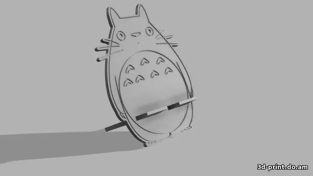 3D-модель "Подставка для телефона ТОТОРО"