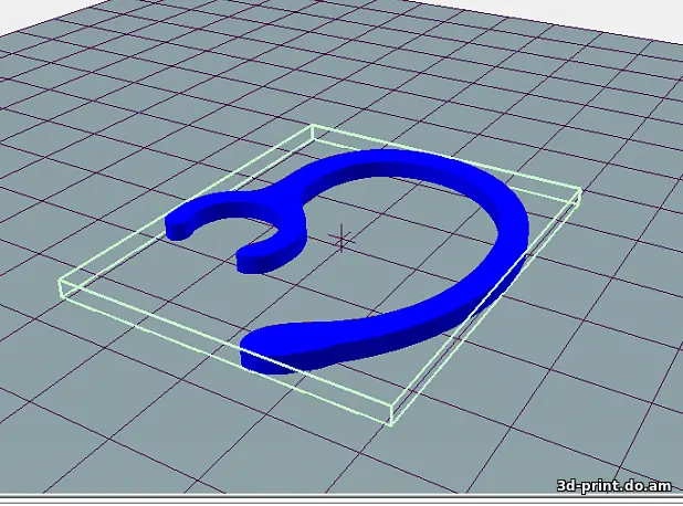 3D-модель "Дужка от bluetooth гарнитуры NokiaBH-108"