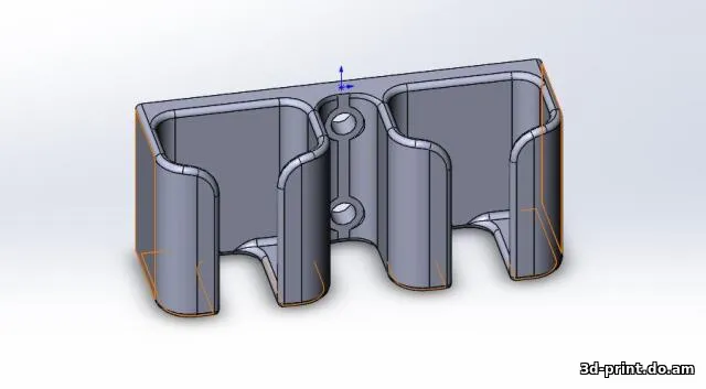 3D-модель "Держатель проводов тел.зарядников"
