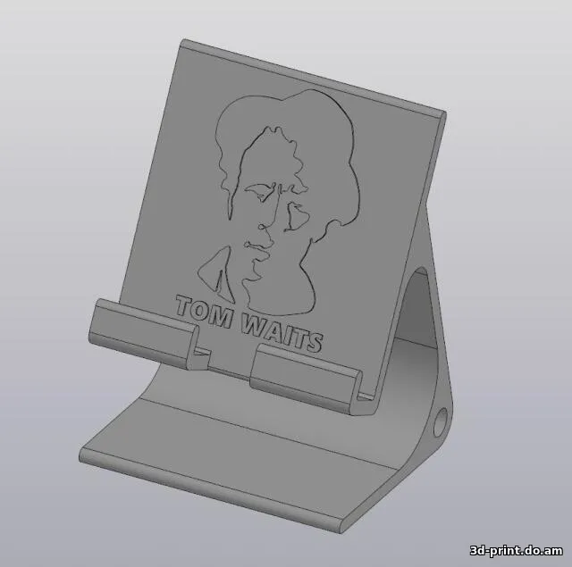 3D-модель "Подставка для телефона Tom Waits"