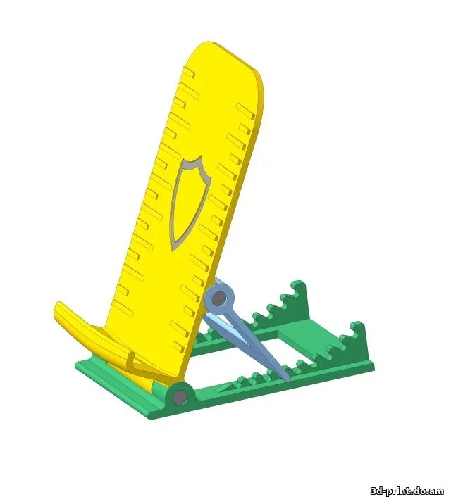 3D-модель "Подставка под "толстые" (и не только) смартфоны (телефоны) с регулировкой угла наклона от 40 до 80 градусов"