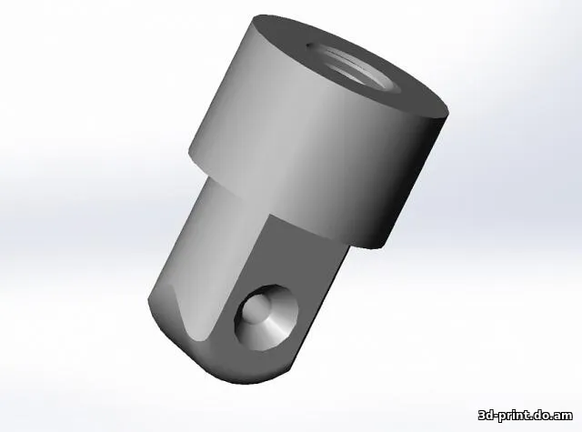 3D-модель "Держатель микрофона - диаметр 1 дюйм"