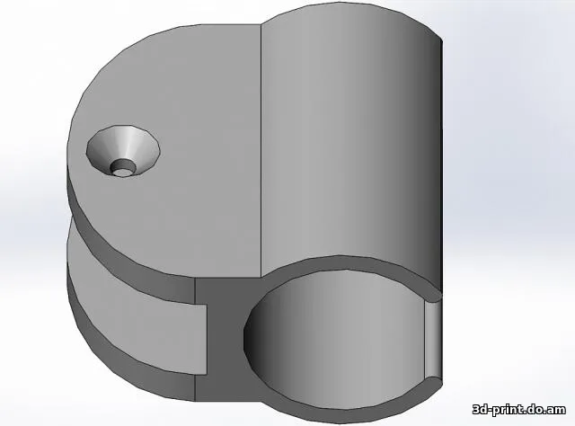 3D-модель "Держатель микрофона - диаметр 1 дюйм"