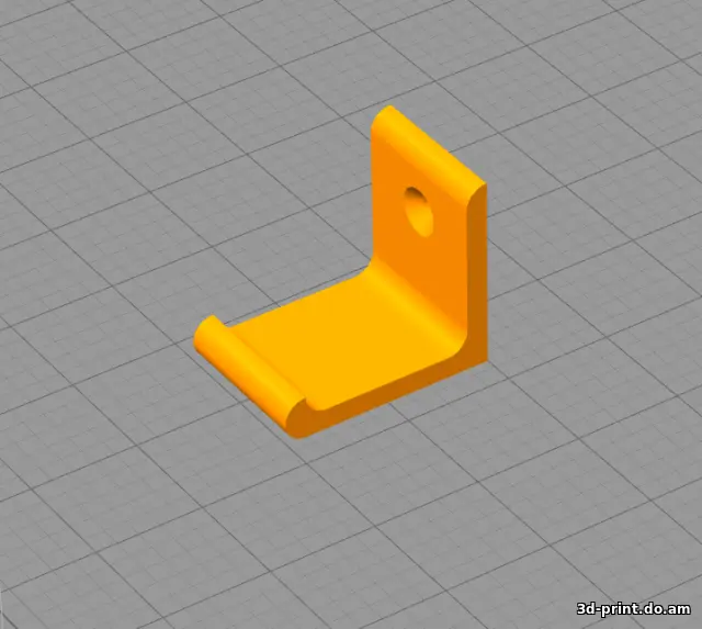 3D-модель "Держатель наушников на 1 шуруп" 3D-модель "Держатель наушников на 1 шуруп"