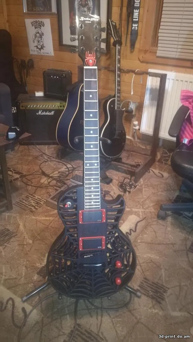 3D-модель "Гитара "Паук" Синглкат"