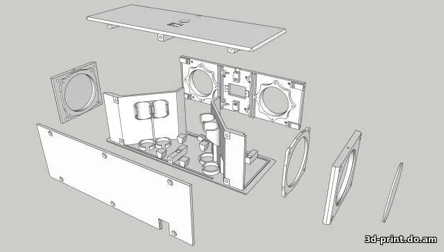 3D-модель "Bluetooth колонка" 3D-модель "Bluetooth колонка"