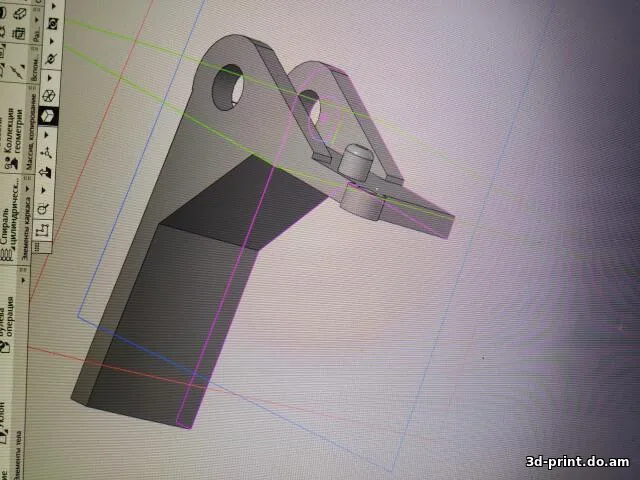 3D-модель "Кнопка сети radiotehnika у - 101"