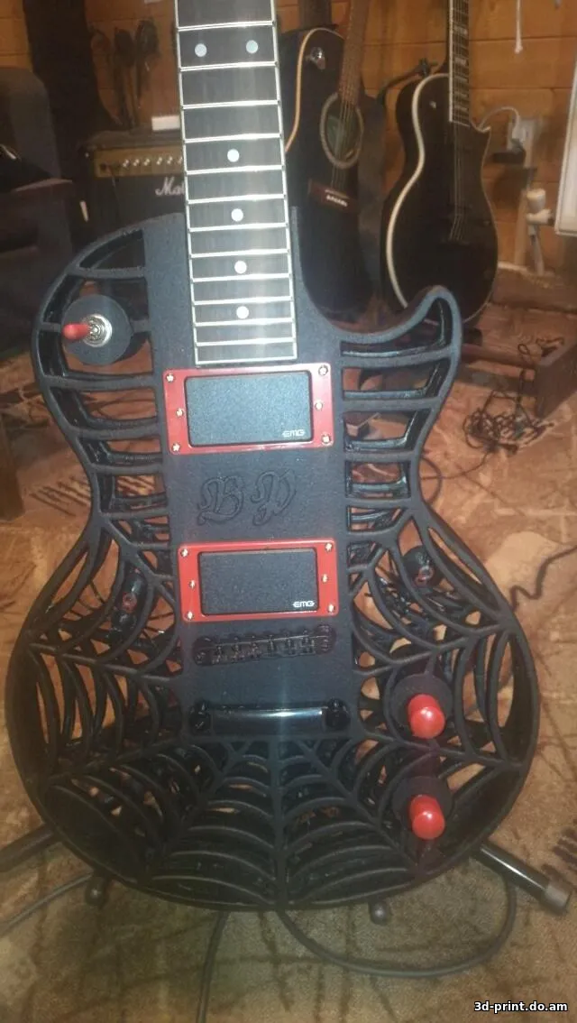 3D-модель "Гитара "Паук" Синглкат"