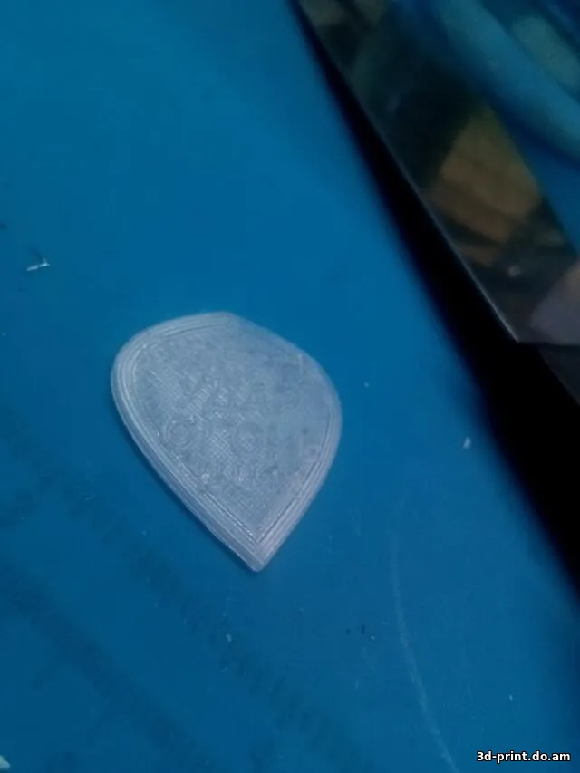 3D-модель "Медиатор для игры на электрогитаре"