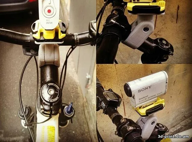 3D-модель "Площадка с креплением камеры на руль велосипеда"