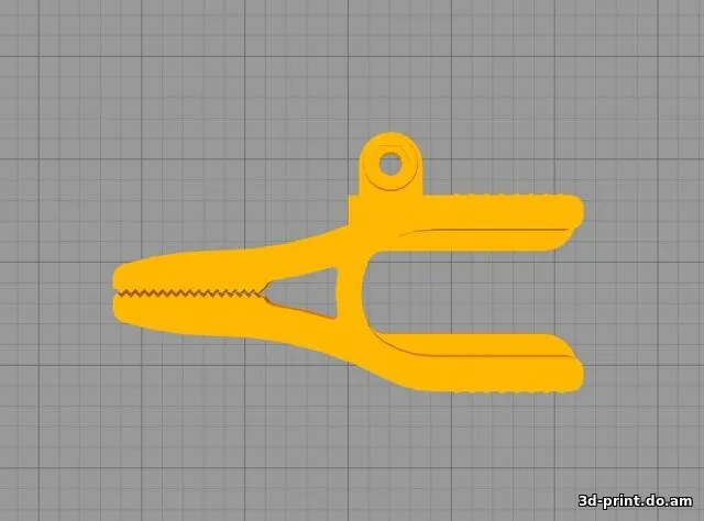 3D-модель "Крепление-прищепка для GoPro"