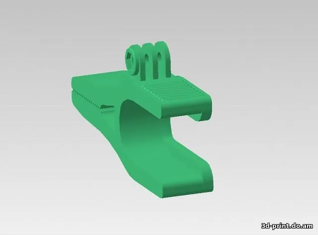 3D-модель "Крепление-прищепка для GoPro"