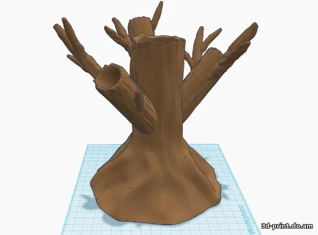 3D-модель "Подставка "Дерево" для 3D-ручки и пластика"