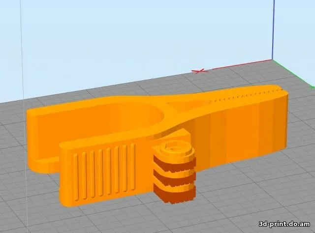 3D-модель "Крепление-прищепка для GoPro"