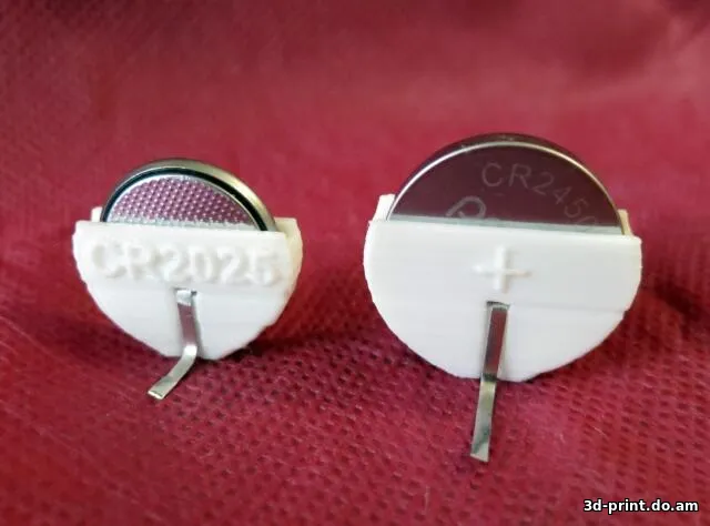 3D-модель "Держатель батареек CRXXXX" 3D-модель "Держатель батареек CRXXXX"