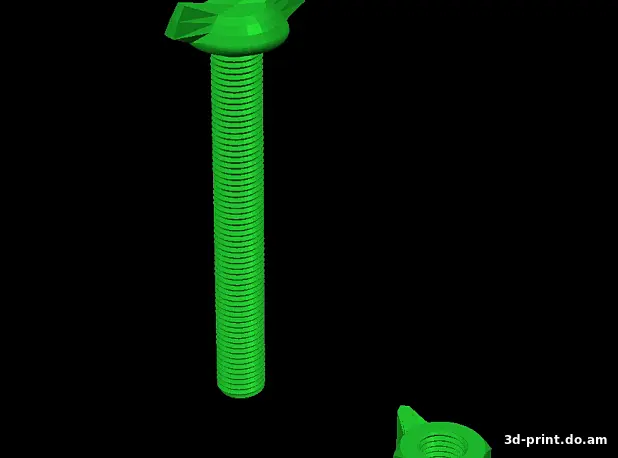 3D-модель "Гайка и болт для Minelab X-terra"