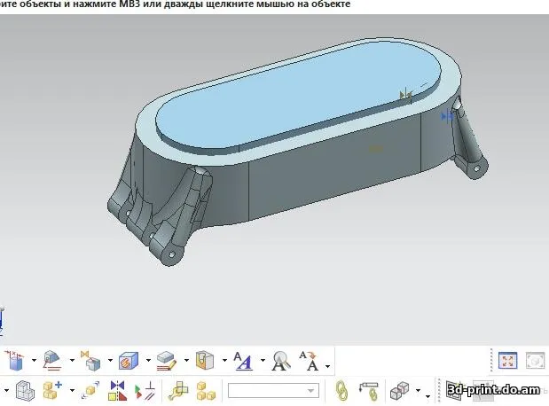 3D-модель "Ремешок для фитнес-браслета Xiaomi Mi Band 2"