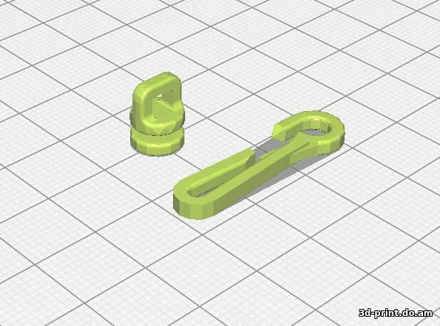 3D-модель "Крючок для штор AF"