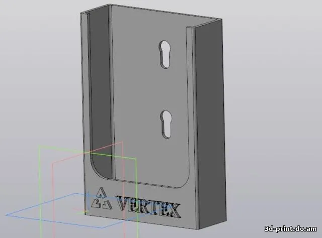 3D-модель "Держатель пульта кондиционера VERTEX на стену"
