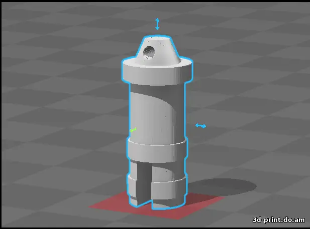 3D-модель "Заглушка на аудиоразъем с отверстем для шнурка"