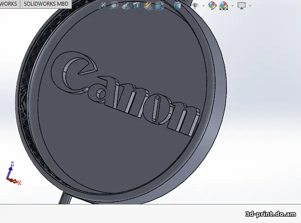 3D-модель "Держатель крышки объектива Canon E-58mm"