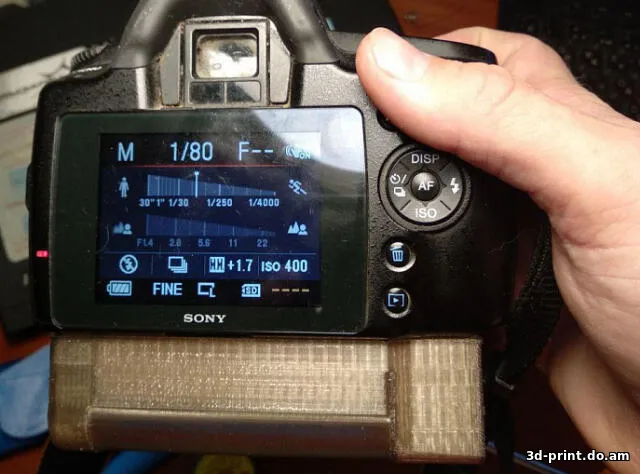 3D-модель "Батарейный блок на Sony Alpha a290"