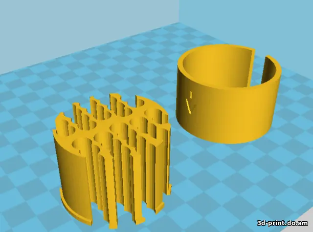 3D-модель "Органайзер для укладки кабеля в красивую косу"