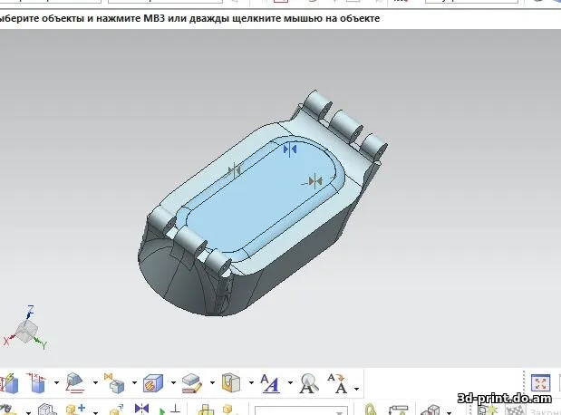3D-модель "Ремешок для фитнес-браслета Xiaomi Mi Band 2"